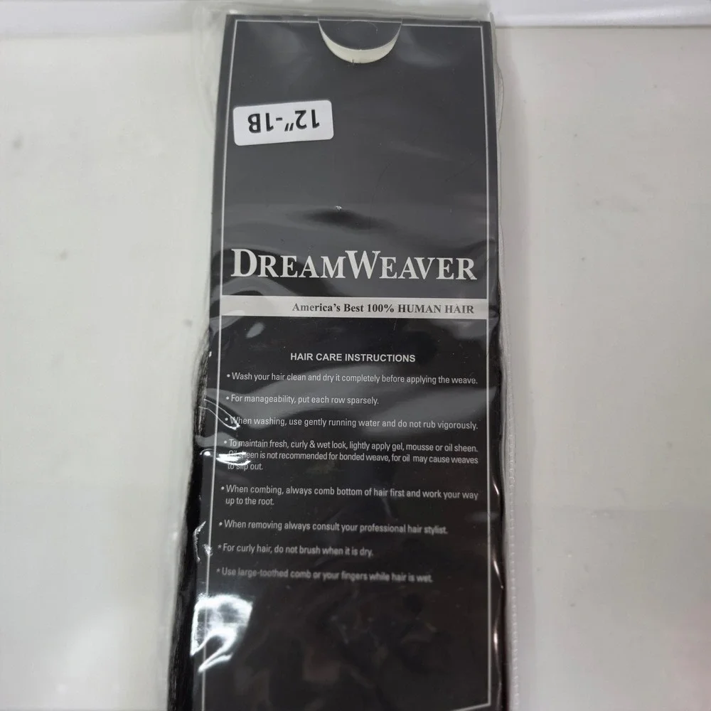 Model Model Dreamweaver Remy Yaky 100 Percent Human Hair Weave 12in 1B Off Black